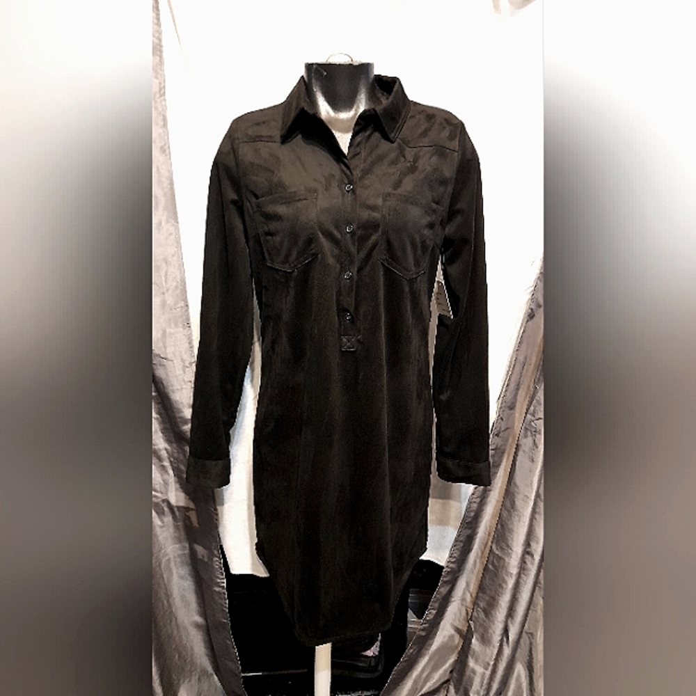 Passport Black Long Sleeve Dress